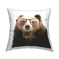 Студената индустрија Среќни шумски мечки чаши печатени фрлаат перници дизајн од Карен Смит