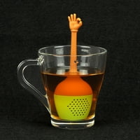 Чај Дифузор Топлина Нелеплив Лесен За Употреба Силиконски Смешни Рачни Гестови Чај Инфузер За Дома
