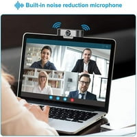Веб -камера со микрофон, Monodeal USB HD стриминг 1080p веб -камера за компјутерски компјутерски десктоп, за видео повикување,