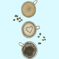Кафе Љубов Момчиња Светло Сина Графичка Маичка-Дизајн Од Луѓе Л