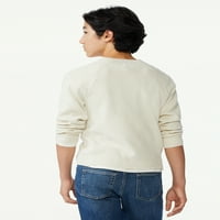 Бесплатно собрание Момци со долг ракав, шарен џемпер од Раглан, големини 4-18