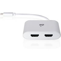 USB C До Двоен HDMI Адаптер-4k@30hz-MacBook Pro Air-LenovoYoga-Thinkpad T-DELL XPS И Повеќе-GUC3CHD22