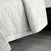 Современи рефлексии во спалната соба 500TC памучно облак ќебе бело близнак 72x92 “