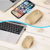 2.4 GHz & Bluetooth Глувчето, Полнење БЕЗЖИЧЕН LED Глувчето За Lenovo Таб HD Gen Исто Така Компатибилен СО ТВ Лаптоп Mac iPad