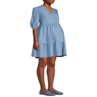 Дестинациско породилно, женско фустан со ракави од мафини