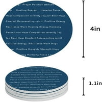 Сочувство Сила Храброст Топли Прегратки Исцелување Мисли Позитивна Енергија Љубов Комплет Тркалезни Пијалоци За Подлога, Абсорбента