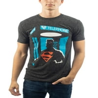 Машка DC Comics Супермен Суперхерој Телефонска штанд графичка маица