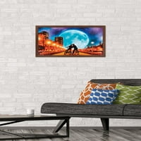 Морено - Ликовна Уметност-Љубов од Месечината Ѕид Постер, 14.725 22.375 Врамени