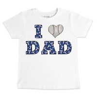 Новороденче мали репка бели Тексас Ренџерс ја сакам маицата на тато