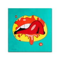 Трговска марка ликовна уметност „усни“ платно уметност од Марк Ашкенази