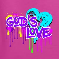 Диви Боби, Графити Уметност Божјата Љубов, Инспиративни Христијански, Жени Графички Долги Ракави Мета, Фушија, Големи
