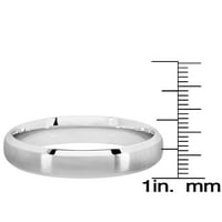 Крајбрежен накит сатен од не'рѓосувачки челик заболен удобност вклопувачки прстен