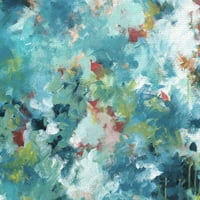 Ремек -дело уметничка галерија дождовна шума сина апстракт од Јан Вајс Канвас уметнички принт
