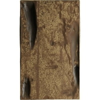 Ekena Millwork 4 H 4 D 60 W Pecky Cypress Fau Wood Camplace Mantel Kit W alamo Corbels, природен златен даб