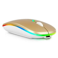 2.4 GHz & Bluetooth Глувчето, Полнење БЕЗЖИЧЕН LED Глувчето ЗА HP 14 Лаптоп, Исто Така, Компатибилен СО ТВ Лаптоп Mac iPad pro
