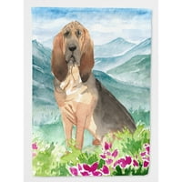 Каролини Богатства CK2545CHF Планински Цвеќиња Bloodhound Знаме Платно Куќа Големина Голема, разнобојна