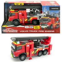 Majorette Volvo: Truck Fire Engine - возило за светло и звук, деца на возраст од 3+ години на возраст од 3+