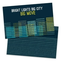 Персонализирани најави за движење на светли светла, голем град