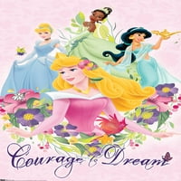 Дизни Принцеза - Храброст И Сон Ѕид Постер, 22.375 34