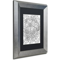 Трговска марка ликовна уметност Книга за мешана боја 54 Канвас уметност од Кети Г. Аренс, црна мат, сребрена рамка