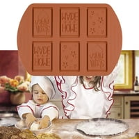 Јун Чоколадо Мувла Писмо Шема Нелепливи Силиконски Слаткарница Бонбони Бар Печење Послужавник за Пекарница