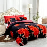 Плишан Шерпа кревет ќебе, меки и меки, реверзибилни, густи, кралица 75 x83