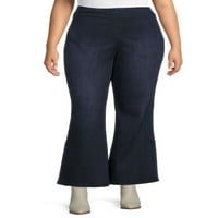 Аливија Форд Plusенски плус големина на влечење на квадратни џебни фармерки фармерки