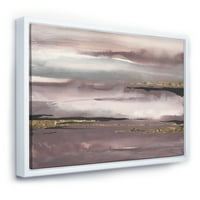 DesignArt 'Purple Glam Storm IV' Glam & Shabby Chic Framed Canvas