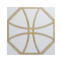 Ekena Millwork 3 8 W 3 8 H 1 4 T Голем Хасвел Декоративен фрет -woodиден панел, бреза