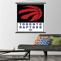Торонто Рапторс - Лого Ѕид Постер Со Магнетна Рамка, 22.375 34