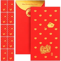 Frcolor Zodiac зајак црвени коверти црвени пакувања кинески новогодишни џебови